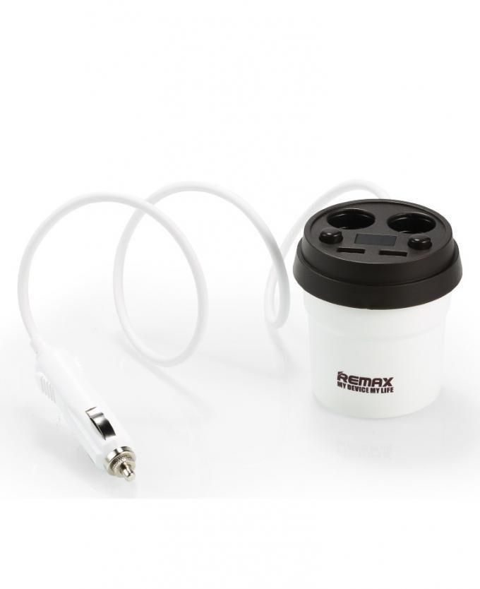 Remax CR-2XP - 3.1A Car Charger with 2 USB Ports - White