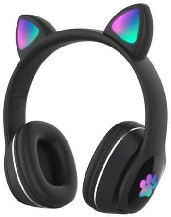 Glowing Cat Ear Headphone Black colour