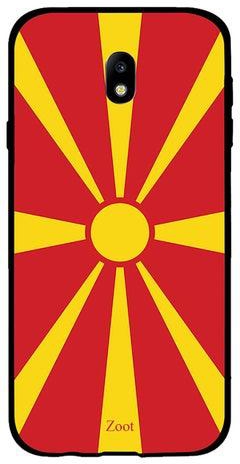 غطاء حماية واقٍ لهاتف سامسونج جالاكسي J7 ‏(2017) نمط علم مقدونيا