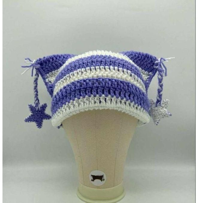 Handmade Ice Cap For Women And Girls, Multi-colored