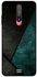 Protective Case Cover For Xiaomi Poco X2 Black And Dark Green Pattern