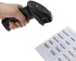 Generic Black Handheld USB Laser Barcode Scanner Bar Code Reade With Stand For POS Tools