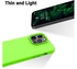 iPhone 14 Pro Case, Silicone Shockproof Slim Thin Phone Case for iPhone 14 Pro 6.1 inch (Neon Green)