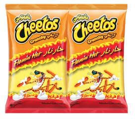 Cheetos Crunchy Flamin Hot Value Pack 2 x 190 g