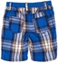 Basicxx Infant Boys Blue Checked Shorts Size 9-12 Months