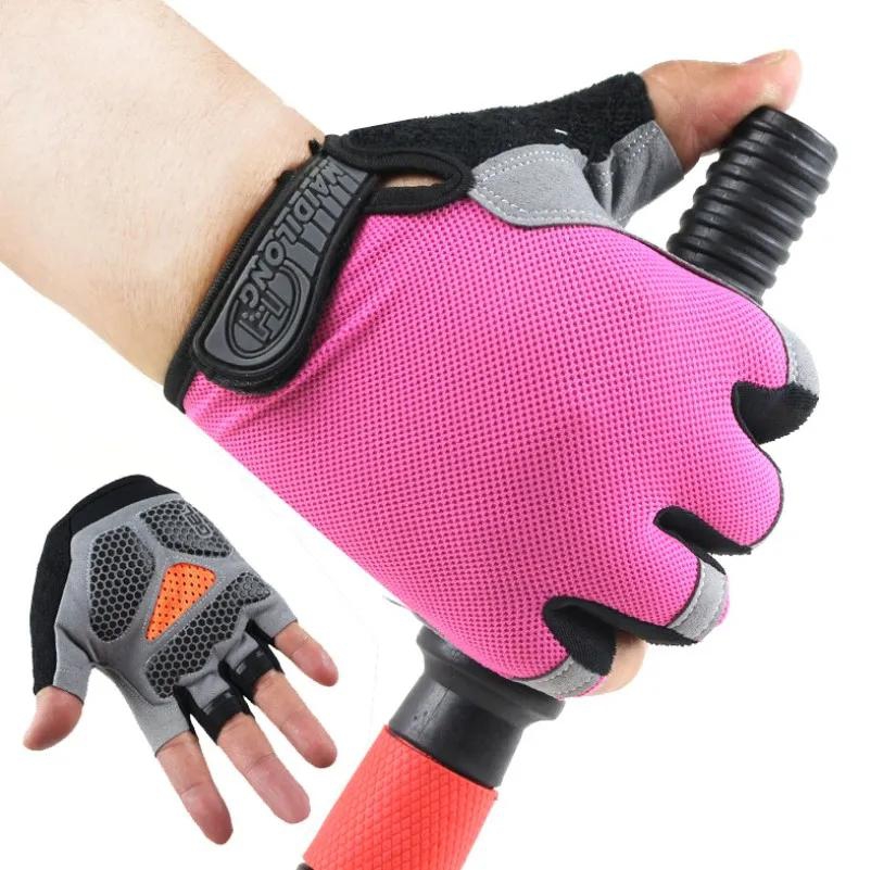 Men&Women's Sports 3D Gel Padded Anti-Slip Gloves Gym Fitness Weight Lifting Body Building Exercise