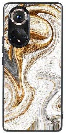 OKTEQ TPU Protection and Hybrid Rigid Clear Back Cover Case Skitch Marble for Huawei nova 9 / Honor 50