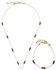 Alwan Gold Plated Necklace and Bracelet Jewellery Set for Women - EE3540GBLC