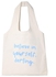 Tote Bag Off White Canvas Cotton Oval Hand /35*40cm