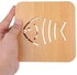 Louis Will Hot Pot Holder Pads, Wooden Trivet Mat Cup Insulation Coaster Mat - Fish Design