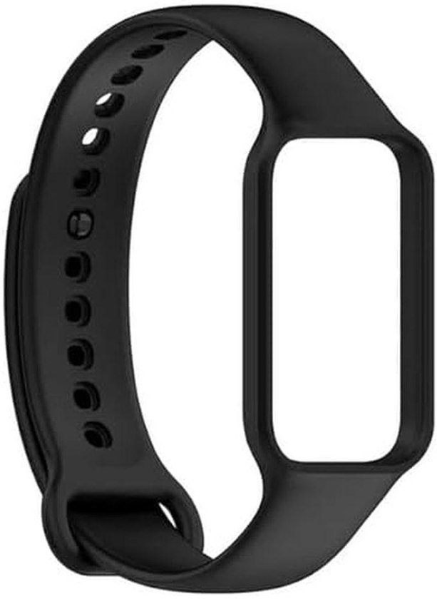 Silicon Strap Replacement Compatible With Redmi Smart Band 2 / Smart Band 2/Band 2 Strap/Mi Smart Band 2 Strap/Smart Band 2 Strap (Black)