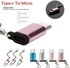 Micro USB To Type C OTG Micro Adapter Purple - 5pcs