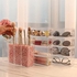 4 Pce Cosmetic Makeup Organizer with Drawers, Dust Water Proof Cosmetics Storage Display Case, Suitable Fits Jewelry,Makeup Brushes, Lipsticks and More