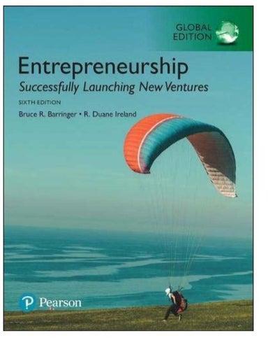 Entrepreneurship Paperback 6th edition