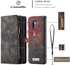 CaseMe Premium Zipper Purse Wallet Detachable Magnetic Case Flip Credit Card Slots Soft Surface Case For Huawei Mate 20 Pro, Black