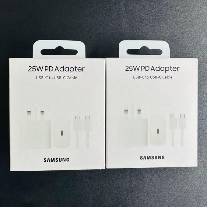 Samsung Galaxy S9 25W Super Fast CHARGER USB C-C CABLE-white