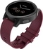 Silicone Band Compatible With Samsung Galaxy Watch Active/Active 2 40mm 44mm, Galaxy Watch 3 41mm, Galaxy Watch 42mm, Gear S2 Classic, 20mm For Women Men, By (Burgundy)