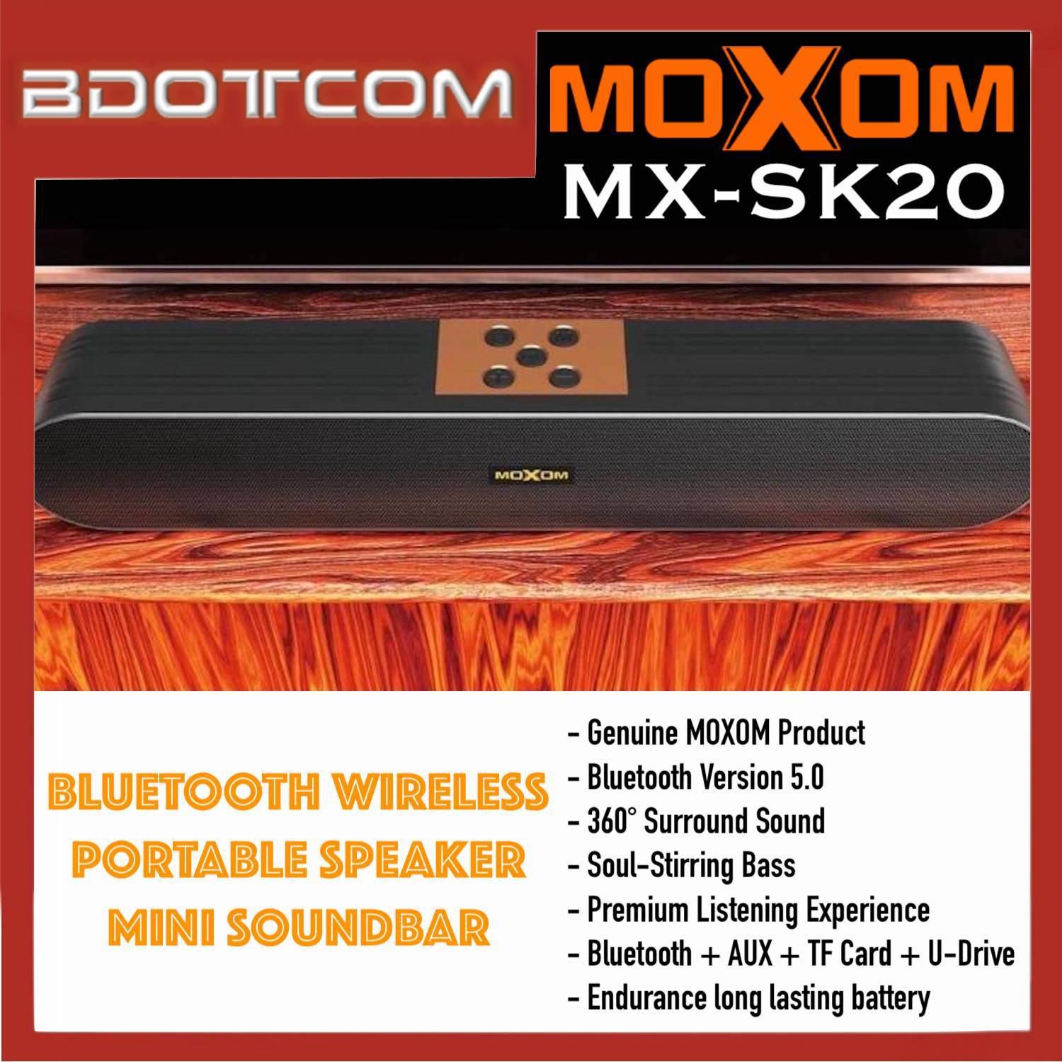 MOXOM MX-SK20 LIMO Series Mini Soundbar Wireless Bluetooth Speaker
