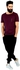 مستر باتن - Wine T Shirt With Zip Patch Pocket -  DOGTS044