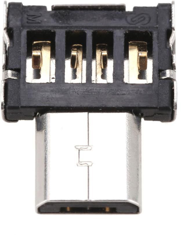 5-Pin Ultra Mini Micro USB OTG Adapter Silver/Black