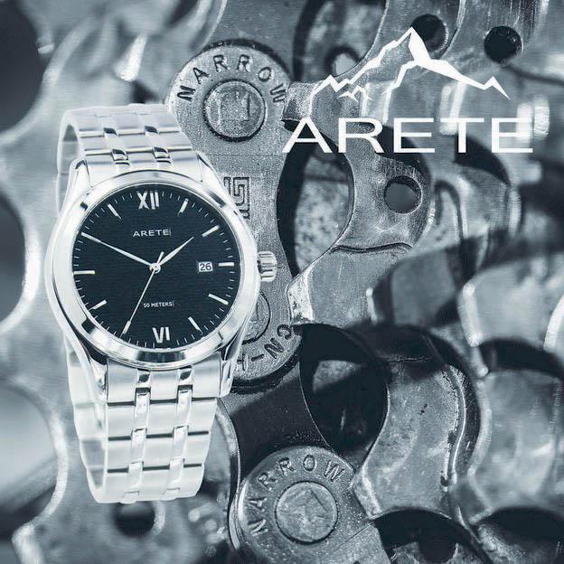 ARETE Gents Stainless Steel Quartz Watch - A103G-121S C (Silver)