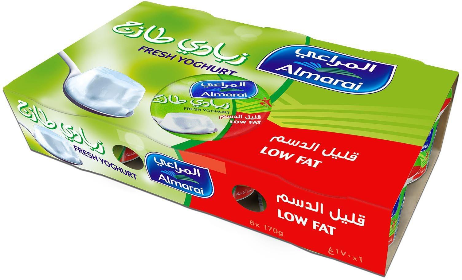 Almarai low fat fresh yoghurt 170 g x 6