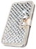 Universal Wallet Bling Rhinestone Diamond Leather Case For Samsung Galaxy S4/I9500 (White)