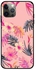 Floral Printed Case Cover -for Apple iPhone 12 Pro Pink/Grey/Beige Pink/Grey/Beige