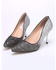Sunshine High Heel Pointed Toe Pumps Womens Shoes Gradient Sequined Bride Shoes-Silver
