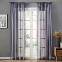 DEALS FOR LESS - Window Sheer , Grey  Color set of 2 Pieces.