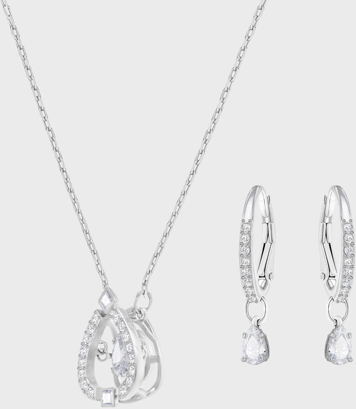 Sparkling Necklace + Earrings Set