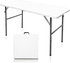 1.2m (4Ft) Foldable Lightweight Table, Durable Outdoor and Indoor Portable Table, Colour White