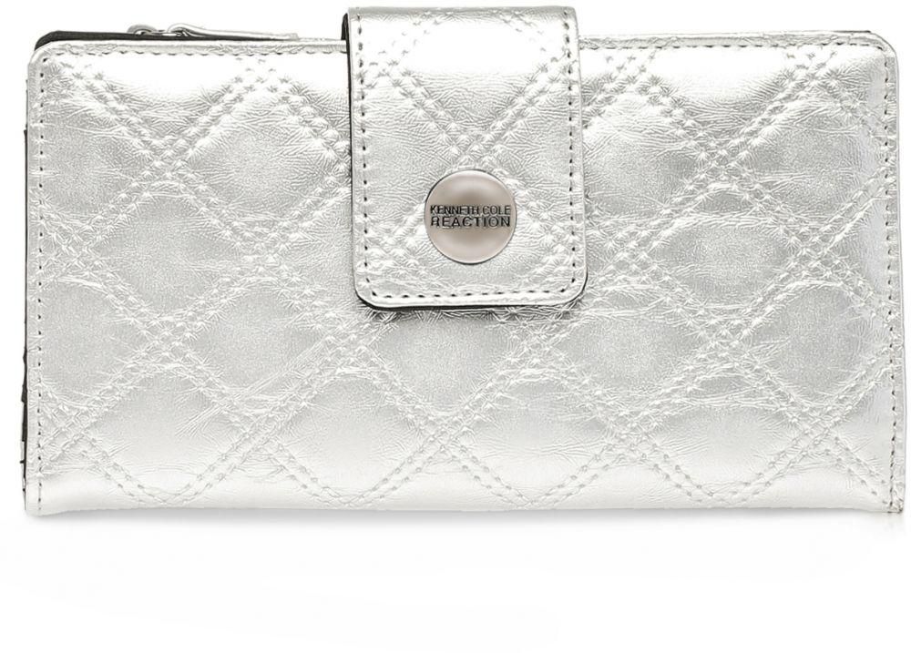 Kenneth Cole Reaction 109512/702 Bifold Wallet for Women - Silver