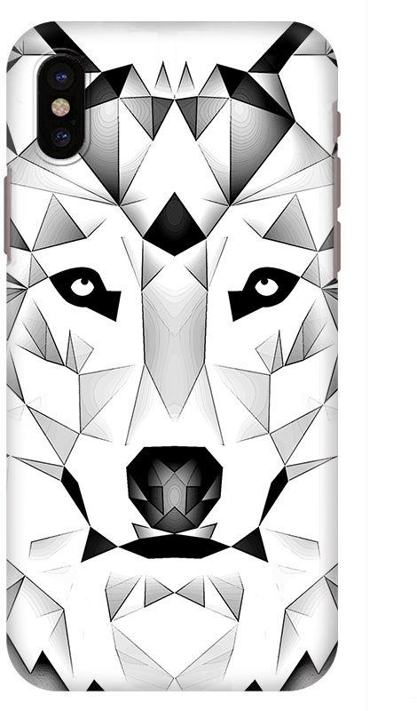 Stylizedd Apple iPhone X (iPhone 10) Slim Snap Case Cover Matte Finish - Poly Wolf