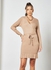 Wrap Front Dress Nude