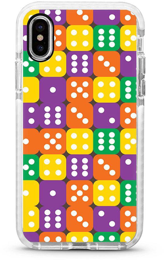 Protective Case Cover For Apple iPhone XS Max Dice Roll Full Print