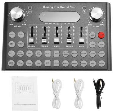 5-Piece Professional K-Song Live Sound Card Set Black/White