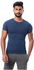 Round-Neck Short Sleeve Solid Undershirt for Men, Set of 4
