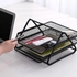 Metal Desk Organizer With 2 Drawers, Imported Black, 1 Piece
