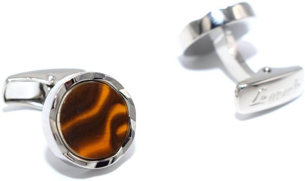 Men Brown Cuff links stainless steel for Men C537