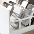 METOD / MAXIMERA خزانة عالية للفرن+باب/2أدراج, أبيض/Bodbyn رمادي, ‎60x60x200 سم‏ - IKEA
