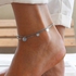 Aiwanto Silver Anklet for Women&#39;s Ankle Chain