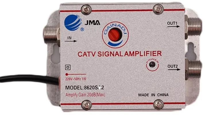 2 Way 1 in 2 out CATV Cable TV Antennas Signal Amplifier AMP Antenna Signal Booster Splitter Home TV Equipments 45Mhz to 860MHz