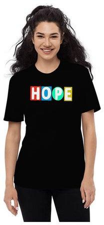 تيشيرت بي تي إس بطبعة كلمة "Hope" أسود