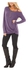 Polyester Long Sleeves Blouse Purple