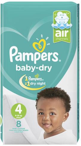 Pampers Maxi Size 4 (7-18Kg) 8's