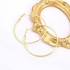 Ladies Earrings - Hoop Earrings - Gold Plated - Circle