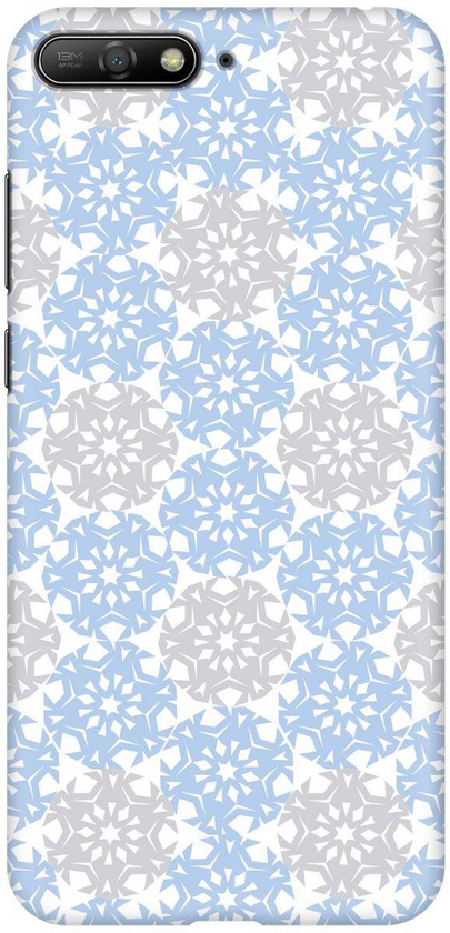 Stylizedd Huawei Y6 (2018) Slim Snap Basic Case Cover Matte Finish - Frozen Snowflakes