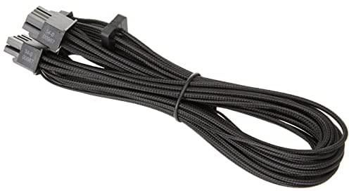 Corsair Premium 600W PCIe 5.0 / Gen 5 12VHPWR PSU Cable - Fits Type-4 PSUs via Dual 8-pin PCIe - 12+4pin Connector - Mesh Paracord Sleeving - Black