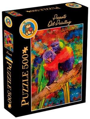 Parrots – Oil Painting